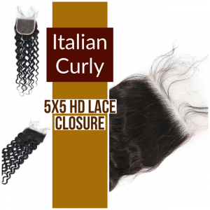 Italian Curly HD Lace Closure